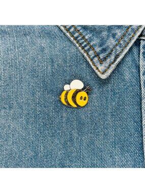 ⭐Emanel Pin Bee Broch Pin Cute Fat Bee Queen Bee Shape Insect Kind Black Yellow⭐